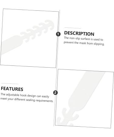 Exceart 20pc Masking Hooks - Anti-Slip Face Cover Ear Protectors | Adjustable Mouthpiece Cable Hangers - White - Buy Online on GoSupps.com