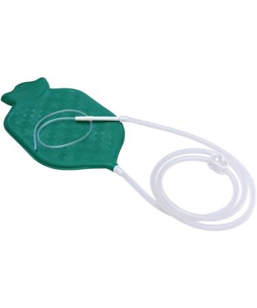 Enema Bag Kit for Colon Cleansing | Platinum Cured Silicone Hose - 2 Quart Green - Buy Online on GoSupps.com