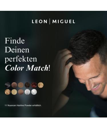 Leon Miguel Approach Powder - Waterproof Hair Concealer for Men & Women | Invisible Hair Makeup | 4G Brown - Perfect for Hairline Compression - Buy Online on GoSupps.com