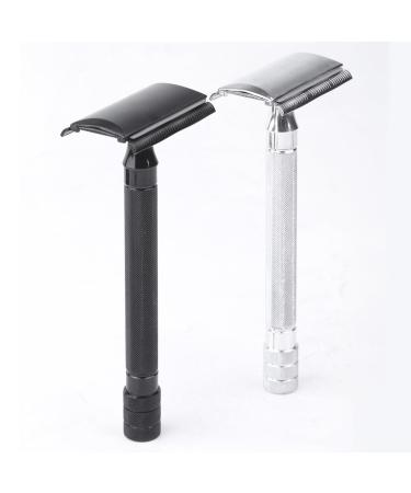 Double Sided Shaver Kit for Men | Hand Shaver Set with Brush & Case | Premium Shaving Accessories - Buy Online on GoSupps.com