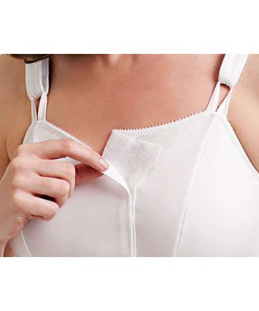 MediChoice Premium Wireless Surgical Bra - Adjustable Front Closure Mastectomy Support Bra X-Large (40"-42") White - Compression & Everyday Comfort - Buy Online on GoSupps.com