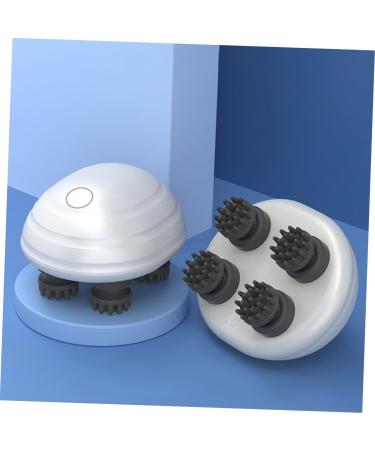 Healeved Head Massager & Cat Massage Brush - 2 Sets of Electrical Scalp Massage Tools for Pet Care | ABS White - Buy Online on GoSupps.com