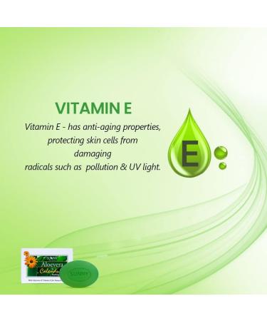(Pack of 3) Bakson Sunny Herbals Aloevera + Calendula Bathing Bar (75gm Each) - Healing and Soothing Skin Care by Venus.Exports - Buy Online on GoSupps.com