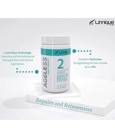 UNNIQUE Ageless Hair Therapy - Keratin Treatment for All Hair Types | Repair & Rejuvenate | 32 Fl Oz - Buy Online on GoSupps.com