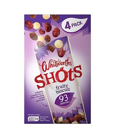 Whitworths Fruity Biscuit Shots Multi Lot de 4