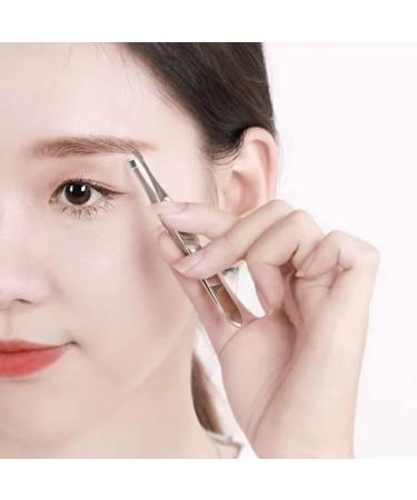 Buy Lumcov 3-Part Professional Tweezers Set for Eyebrows & Face Hair Removal - Ideal for Plucking Eyelashes - Buy Online on GoSupps.com