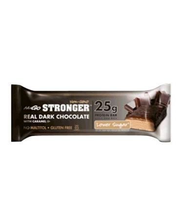Nugo Nutrition Stronger Bar, Real Dark Chocolate with Caramel, 2.82 Ounce (Pack of 12)
