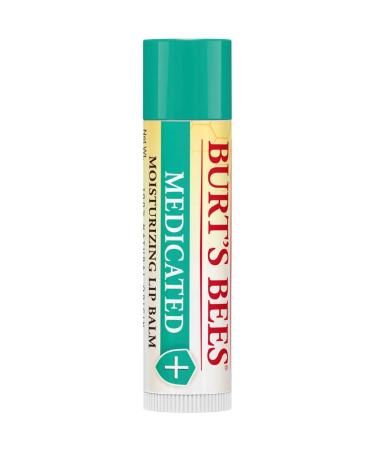 Burts Bees Medicated Moisturizing Lip Balm Twin Pack - 2 x 0.15 oz Unisex Lip Balm - Buy Online on GoSupps.com
