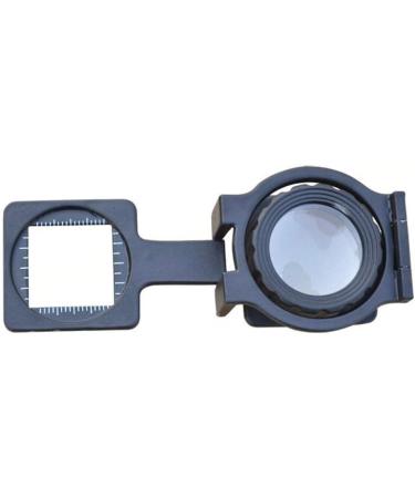 Magnifier Scale Glass 10x Latitude and Longitude Density Mirror to See Dot Textile Fabric Professional Inspection High Desk Magnifier Good Times - Buy Online on GoSupps.com
