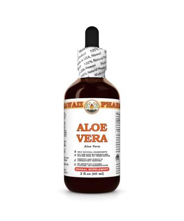 Aloe Vera (Aloe Vera) Dry Leaf Tincture, Made in Hawaii, Organic Raw Materials, All Natural, Vegan, Pure Liquid Extract - 2 fl.oz 2 Fl Oz (Pack of 1)