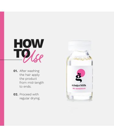 Ginger Milk Nutritive Hair Ampoule | Proteins & Pro-Vitamin B5 | 6 Pack | BE GENEROUS | International Shipping - Buy Online on GoSupps.com