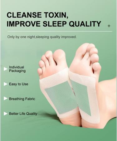 Green Tea Foot Pads for Deep Cleansing and Pain Relief - Foot Care Patches for Better Sleep and Stress Relief - Buy Online on GoSupps.com