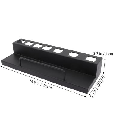 MUSISALY Curling Iron Rack Curler Wall Rack Hair Curler Rack Hair Curler Holder Stainless Steel Black - Buy Online on GoSupps.com