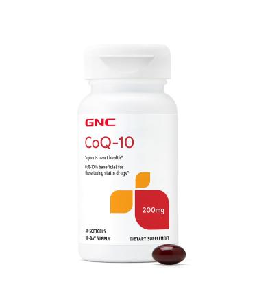 GNC CoQ10 200mg Supplement Supports Heart Health 30 Servings 30 Count New