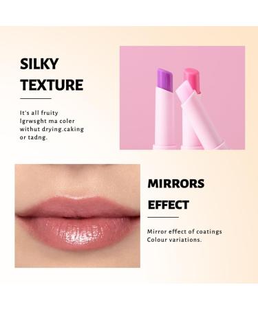 4 Pack Fruity Color Changing Lipsticks - Moisturizing and Long Lasting with Vitamin E Hydration Lightweight Texture Tinted Lip Balm with Gift Box for Girls Women (B) - Buy Online on GoSupps.com