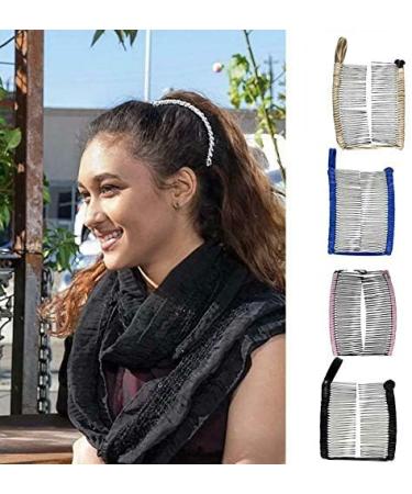 Lizusidtsy Vintage Fashion Banana Hair Clip Hair Accessory Stretchable Banana Comb for Girl Blue - Buy Online on GoSupps.com