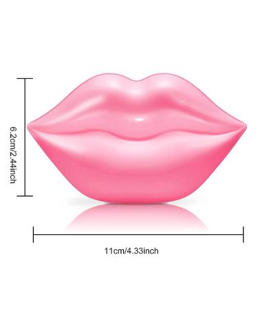 VEZE Lip Masks 20 Pcs - Collagen Lip Care Sheets for Dry Lips - Moisturizing, Anti-Wrinkle & Hydrating - Pink Crystal Pads for Anti-Aging - Pack of 1 - Buy Online on GoSupps.com