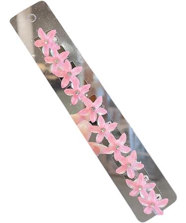 Versatile Crystal Hair Clip Delicate Flower Crystal Barrettes Shining Crystals Braiding Hair Pendants Decorative Clips H Purple - Buy Online on GoSupps.com