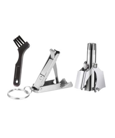 Hemoton 1set Set Nose Hair Electric Trimmer for Women Nose Hair Removal Device Lady Shaver Men Nose Grooming Mens Razors Portable Miss Combination Stainless Steel 303