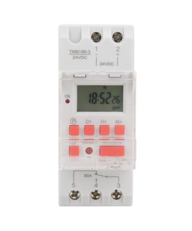 Timer switch LCD-performance-timer relay switch DC 24 V 30 A weekly 12/24 hours timer switch LCD-Aus-Aus control programmable time relay