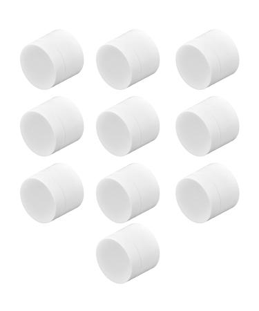 10Pcs Round 5g Reusable Cream Bottles, White - Refillable Serums & Cream Containers - Buy Online on GoSupps.com