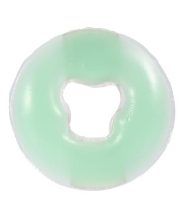 Face massage pillow massage headrest 4 colors silicone pillows massager beauty skin care soft edition face relaxation cradle pillow (light green)