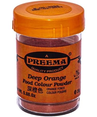 Preema | Deep Orange Food Colour Powder 6X25g | Premium Quality Bright Colour Powder | Ideal For Create Color full Cake & Icing - Buy Online on GoSupps.com
