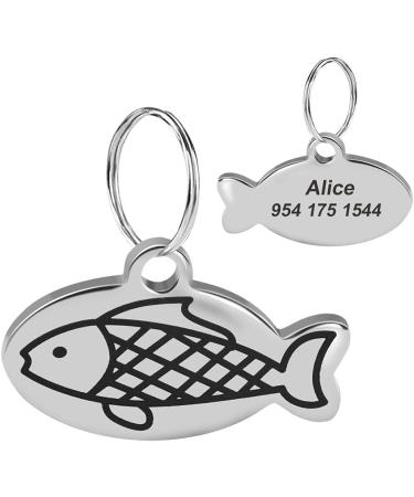 Personalized Stainless Steel Cat ID Pendant Necklace - Engraved Kitten Accessory for Pet Lovers - Buy Online on GoSupps.com