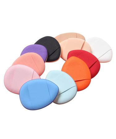 12 Pieces Makeup Sponges Mini Sponges Finger Sponges for Makeup Mini Powder Puffs Facial Makeup Accessories Great for Parties Halloween
