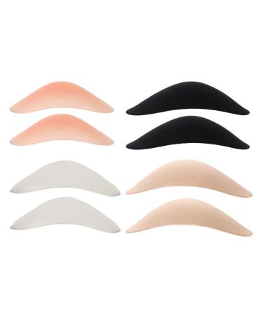 Topperfun 4 pairs non-slip shoulder pads made of silicone shoulder-push-up pads invisible shoulder pad shoulder enhancer anti-slip-shouldered upholstery structured right liner 13x8x2.5cm