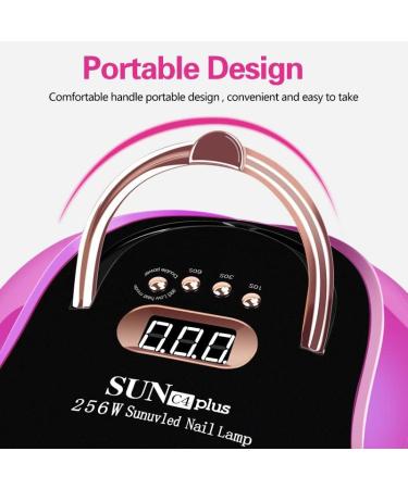256W UV LED Nail Lamp for Fast Professional Nail Drying | 57 Lamp Beads, Auto Sensor, Home & Salon Gel Polish Light - Buy Online on GoSupps.com
