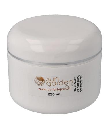 UV Thick Clear Aufbaugel Premium 250 ml - High-Quality Builder Gel for Nail Art | Clear Thick Viscosity Gel for Acrylic Fingernail Design | Shop Internationally - Buy Online on GoSupps.com