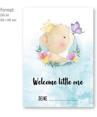 Babyarty Bear Games - 25 German Baby Shower Council Cards | Fun Baby Oracle Decoration A6 (10.5 x 14.8 cm) - Buy Online on GoSupps.com