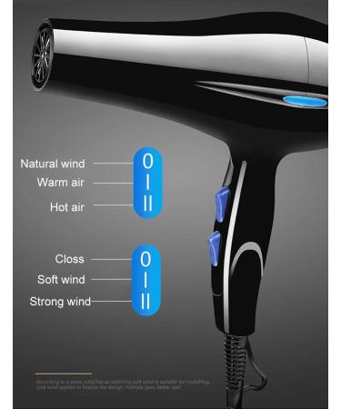 220V Blow Dryer Household high-Power 2000W Hair Dryer Electric Hair Dryer Household Beauty Salon Blow can 3 - Buy Online on GoSupps.com