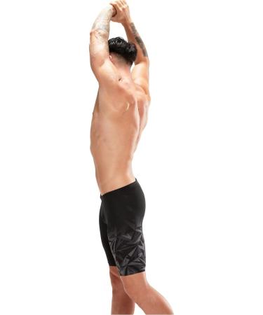 Speedo Men's Hyper Boom Placement V-Cut II Swim Shorts 6 - Black/Grey | International Shipping Available - Buy Online on GoSupps.com