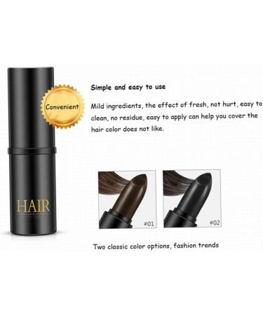 1PC Temporary Hair Color Modified Cream Color Repair Stick Hair Line Concealer Portable Hair Dye Kit Root Cover Up for Modify Your Hair Color(Black) Hair Powder Root Cover up - Buy Online on GoSupps.com
