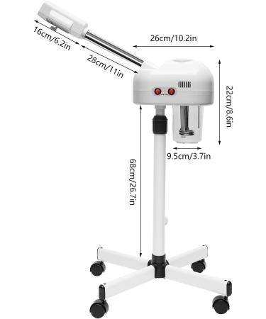  BJTDLLX Vapozon Vapozon Vapozon Facial 50W Humidifier Facial Sauna Cold Sprayer Height Adjustable - Buy Online on GoSupps.com