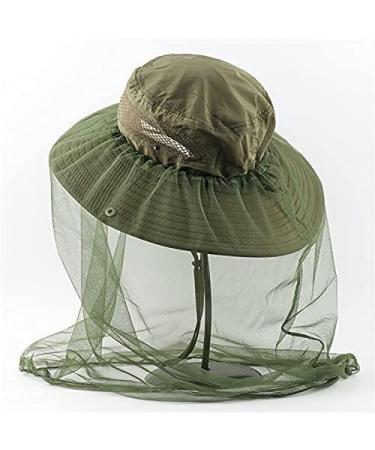 Sonnenhut Angler Hat with Mosquito Net | Fly Protection Beekeeping & Camping | Camouflage Fishing Hat 54-59 cm - Green - Buy Online on GoSupps.com
