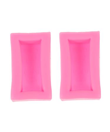 OUNONA 2pcs Gold Brick Mold Fondant Crystal Epoxy Dolls House Food Bar Bullion Mold Chocolate Mold Cereal Molds Candy Mould Keyring Display Stand Fudge Festive Silica Gel Chocolate Stick