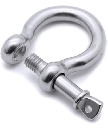 4 Pcs Stainless Steel Anchor Shackle 1/4 - Heavy Duty Bow Shackle for Lifting, Sailing, Camping - Screw Pin Hardware for Chains, Wirerope - Outdoor Survival Gear - Buy Online on GoSupps.com
