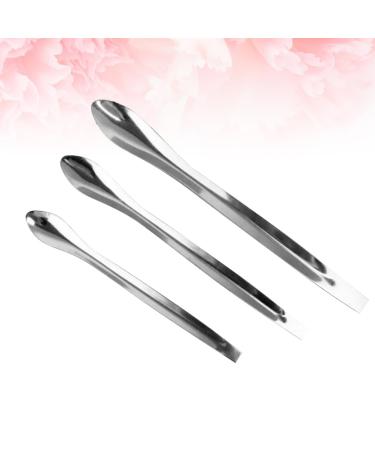 3PCS Stainless Steel Makeup Spatulas for Lipstick & Powder - Cosmetic Scoop & Skincare Tool - Buy Online on GoSupps.com