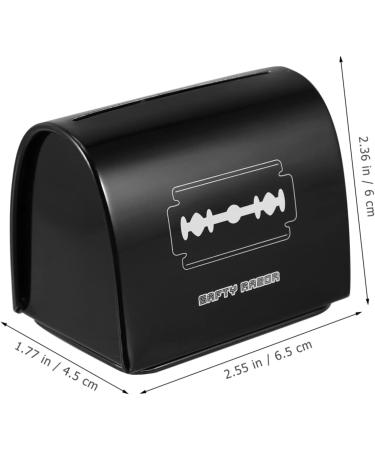 Lurrose 2-St Blade Storage Box Holder for Razor Blade Disposal - Small Iron Container Sharp Knife Storage 6.5x4.5x6cm - Safe & Convenient - Buy Online on GoSupps.com