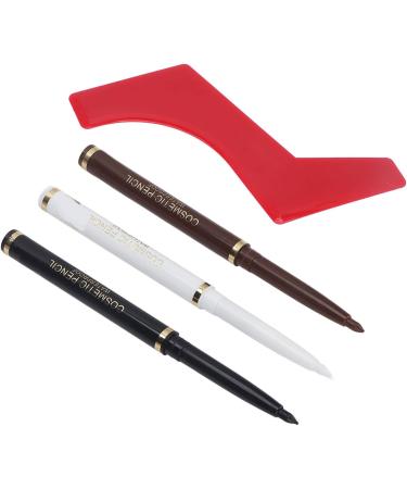 MIMEITOPA for beard shape template ergonomic design for precise cheek line neck line jaw line goatee sideburns styling waterproof long lasting mechanical pencil set with 3 colors - Buy Online on GoSupps.com