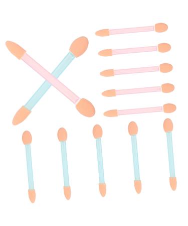 MAGICLULU 24pcs Brush Eyeshadow Foam Eyeshadow Oval Eyeshadow Applicator Stick Miss Double Sided