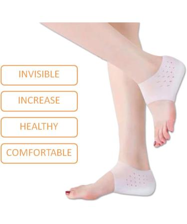 Invisible Height Increase Insoles - Soft Silicone Gel Heel Lift Cushions for Men & Women - 3.5 cm (1.37 Inch) Breathable Inserts - Buy Online on GoSupps.com