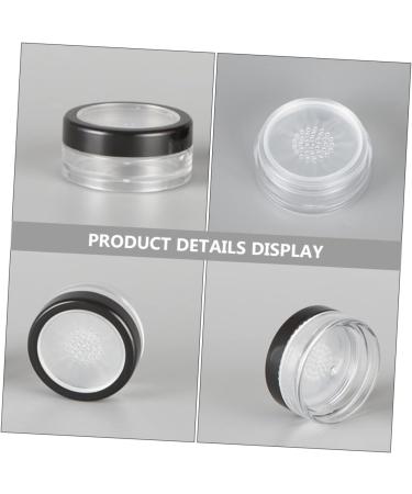 Angoily 4pcs Powder Box Powder Puff Blush for Cheeks Clear Makeup Jar Travel Accessories As Cosmetic - Buy Online on GoSupps.com