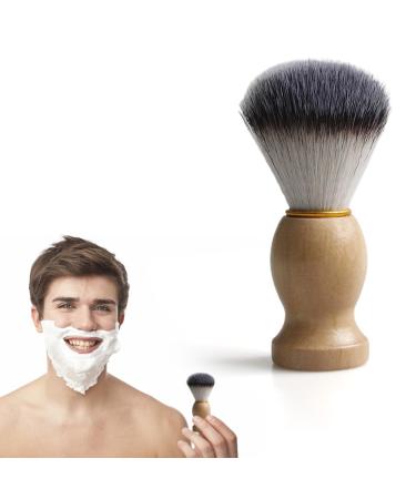 NHPY 1 Article Razor brush razor brush men roof hair men shaving brush facial beard hair cleaning shaving tool shaving razor brush soap foaming razor brush (wood color) - Buy Online on GoSupps.com