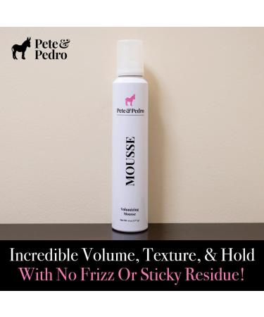 Pete & Pedro MOUSSE - Volumizing Hairstyling Spray with Argan Oil & Wheat Protein | Boost Body & Shine for Perfect Blowout | Shark Tank Featured - Buy Online on GoSupps.com