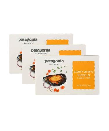 Patagonia Savory Sofrito Mussels (4.2oz unit) 3-Pack 3 x 4.2 oz (120g) can