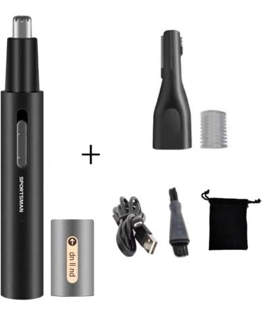 USB Rechargeable Ear Nose Hair Trimmer - Painless & Multi-Function for Men & Women - Black - Buy Online on GoSupps.com